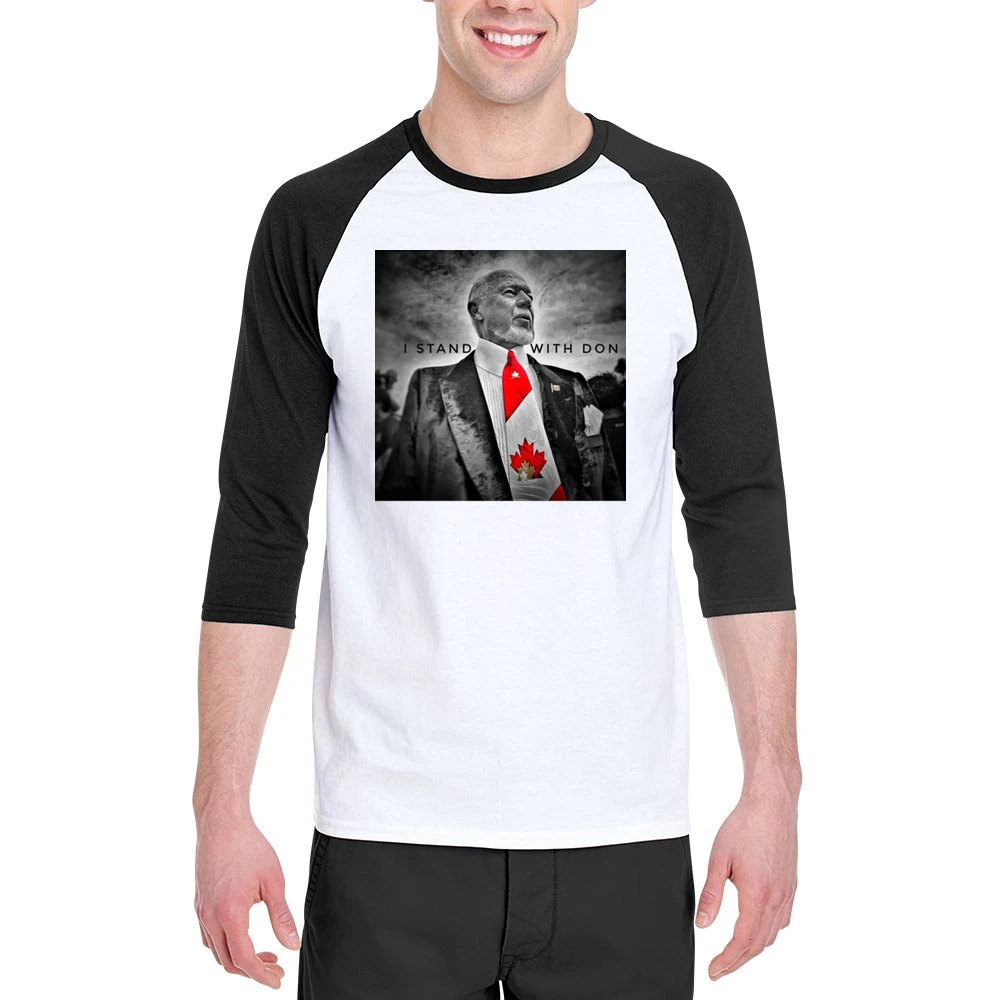 I Stand Don Cherry Fired Hockey Broadcaster Canadian Legend Men 3/4 Sleeve T-Shirt