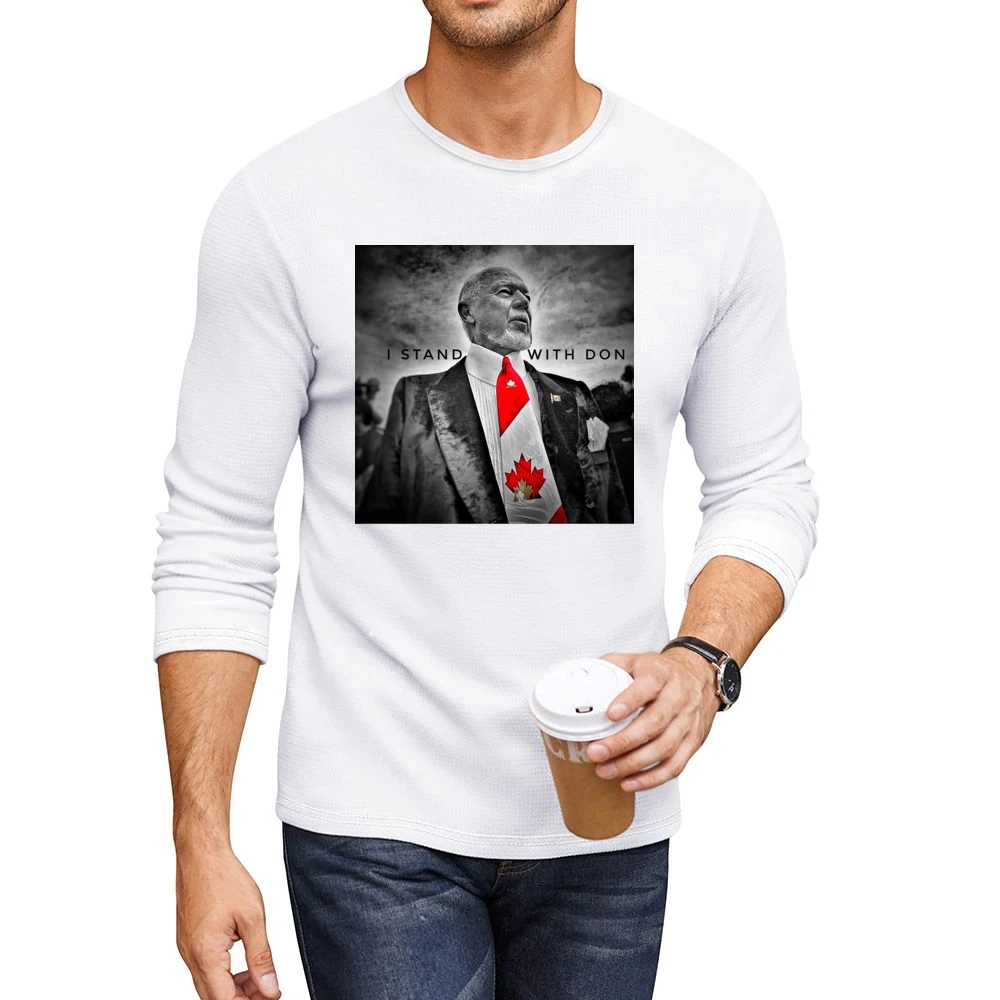 I Stand Don Cherry Fired Hockey Broadcaster Canadian Legend Men CrewNeck Long Sleeve T-Shirt