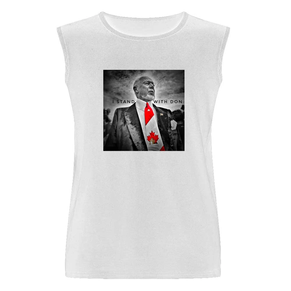 I Stand Don Cherry Fired Hockey Broadcaster Canadian Legend Men Sleeveless T-Shirt