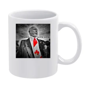 I Stand Don Cherry Fired Hockey Broadcaster Canadian Legend White Mug