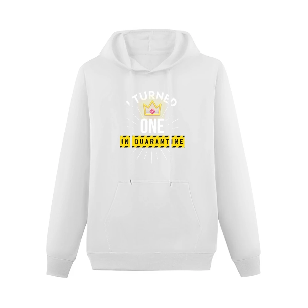 I Turned One In Quarantine Baby One Piece Men Hoodie With Pocket