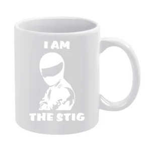 I am the Stig (white) White Mug