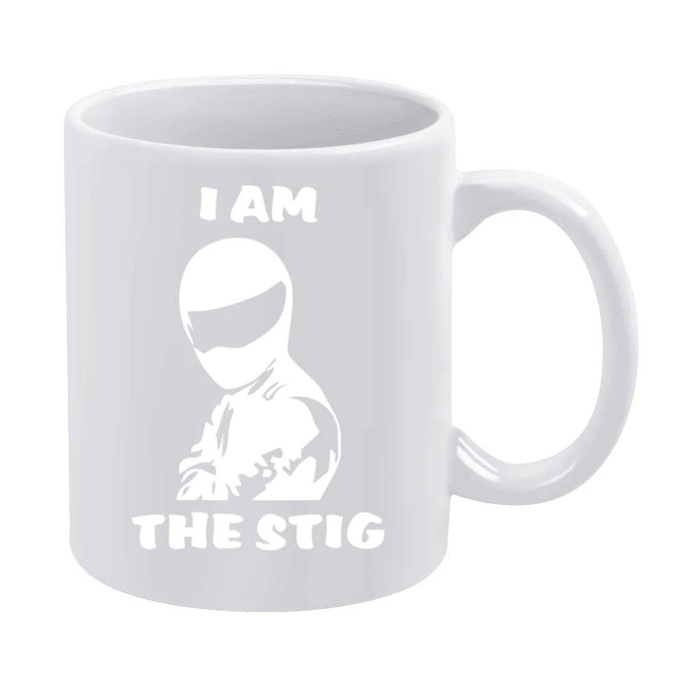 I am the Stig (white) White Mug