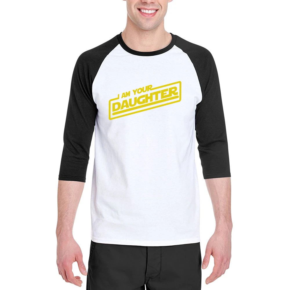 I am your Daughter funny star wars geek skywalker Men 3/4 Sleeve T-Shirt
