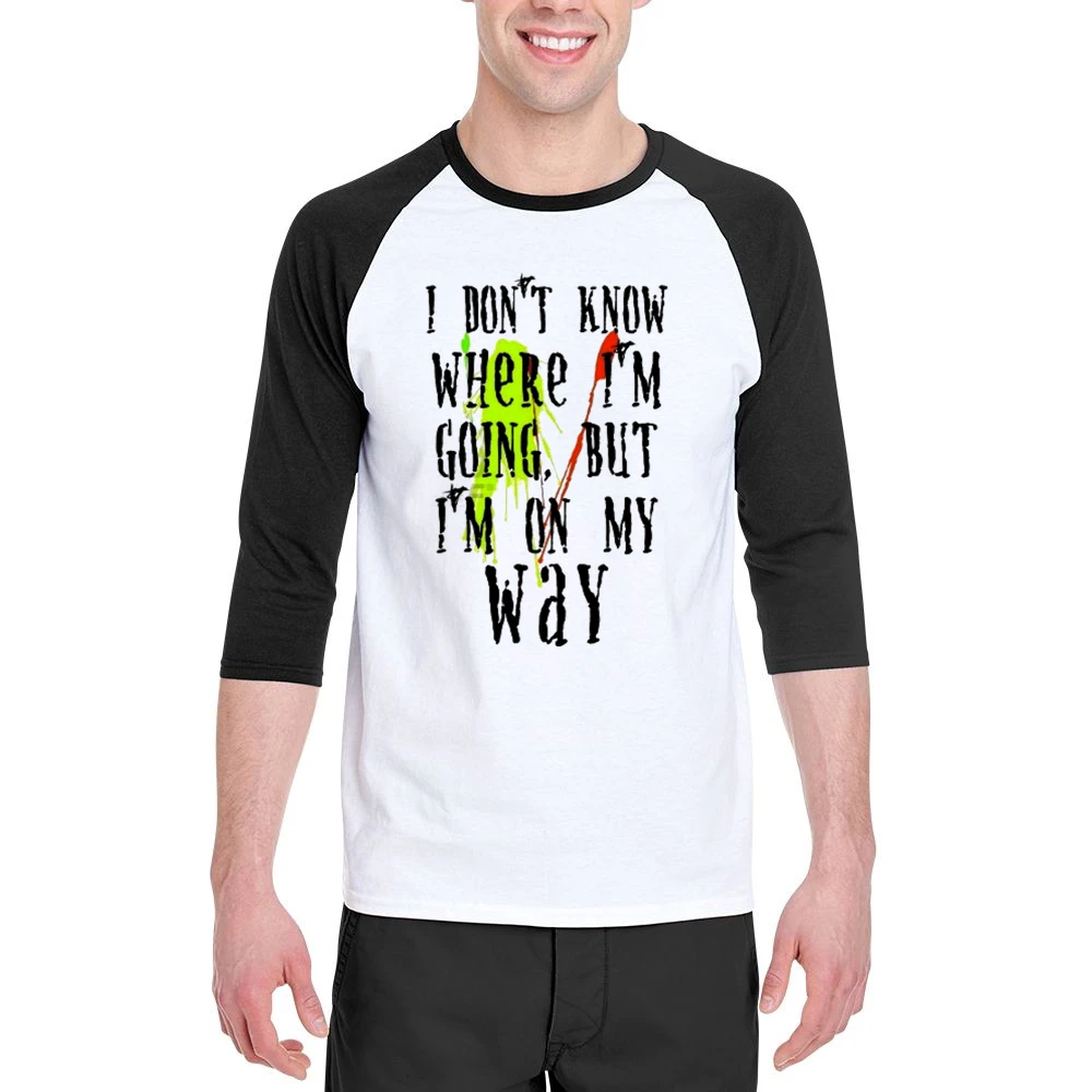 I don't know where I'm going but I'm on my way Men 3/4 Sleeve T-Shirt