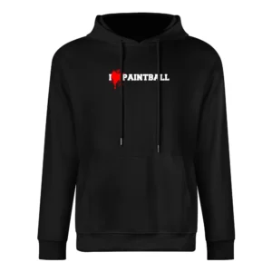 I heart Paintball European Size Men Hoodie