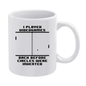 I played Video games back before circles were invented White Mug
