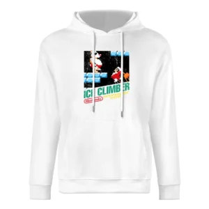 Ice Climber Nes Nintendo Old School Retro Video Game Japanese Fan Dist European Size Men Hoodie