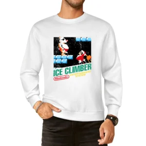 Ice Climber Nes Nintendo Old School Retro Video Game Japanese Fan Dist European Size Pullover Sweater