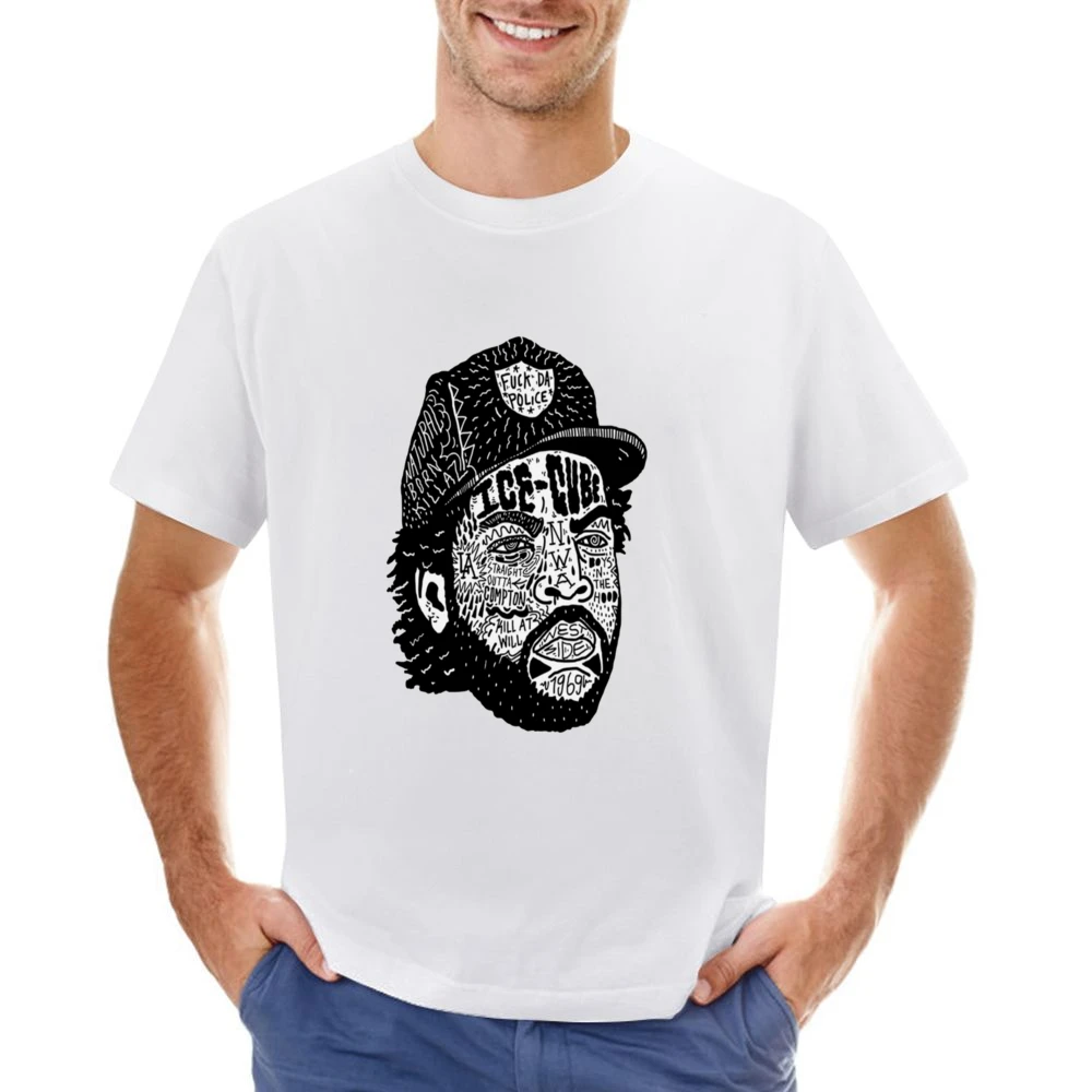 Ice Cube Face Tshirt Asian Size Men T-Shirt