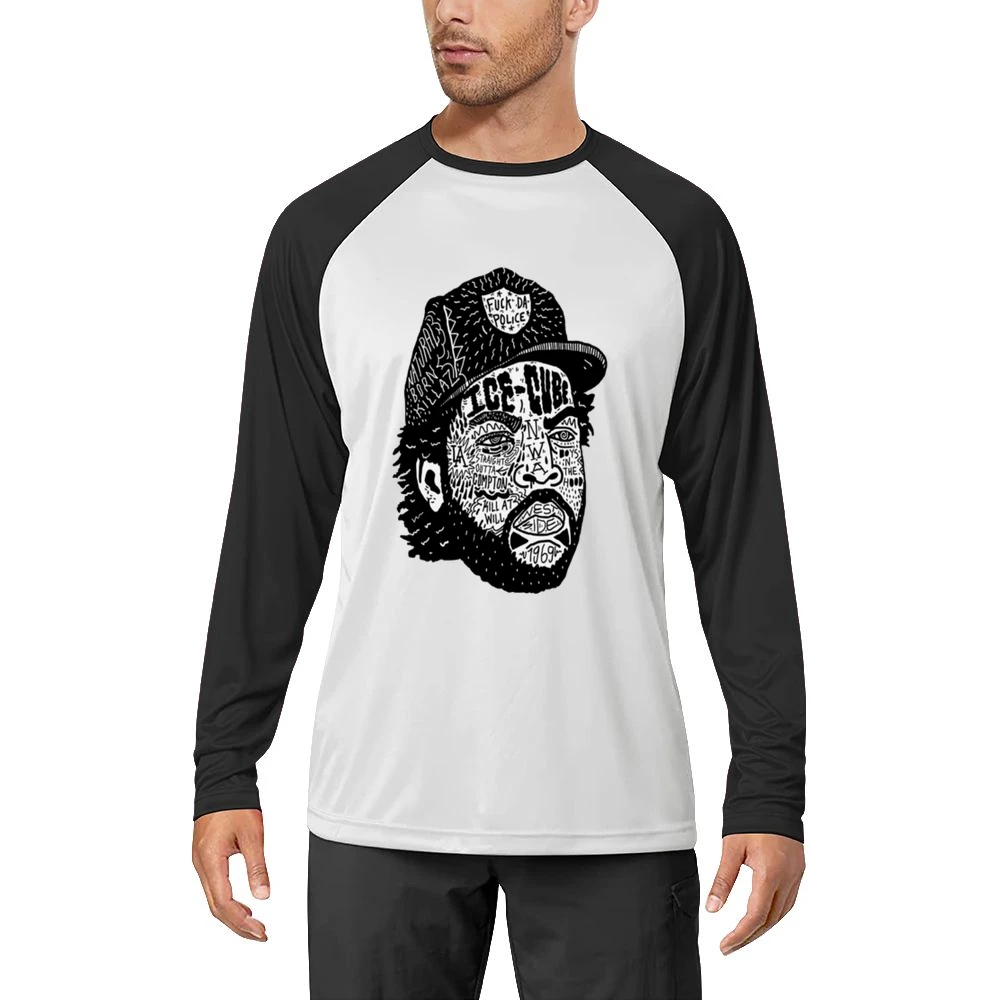 Ice Cube Face Tshirt Men Long Sleeve T-Shirt