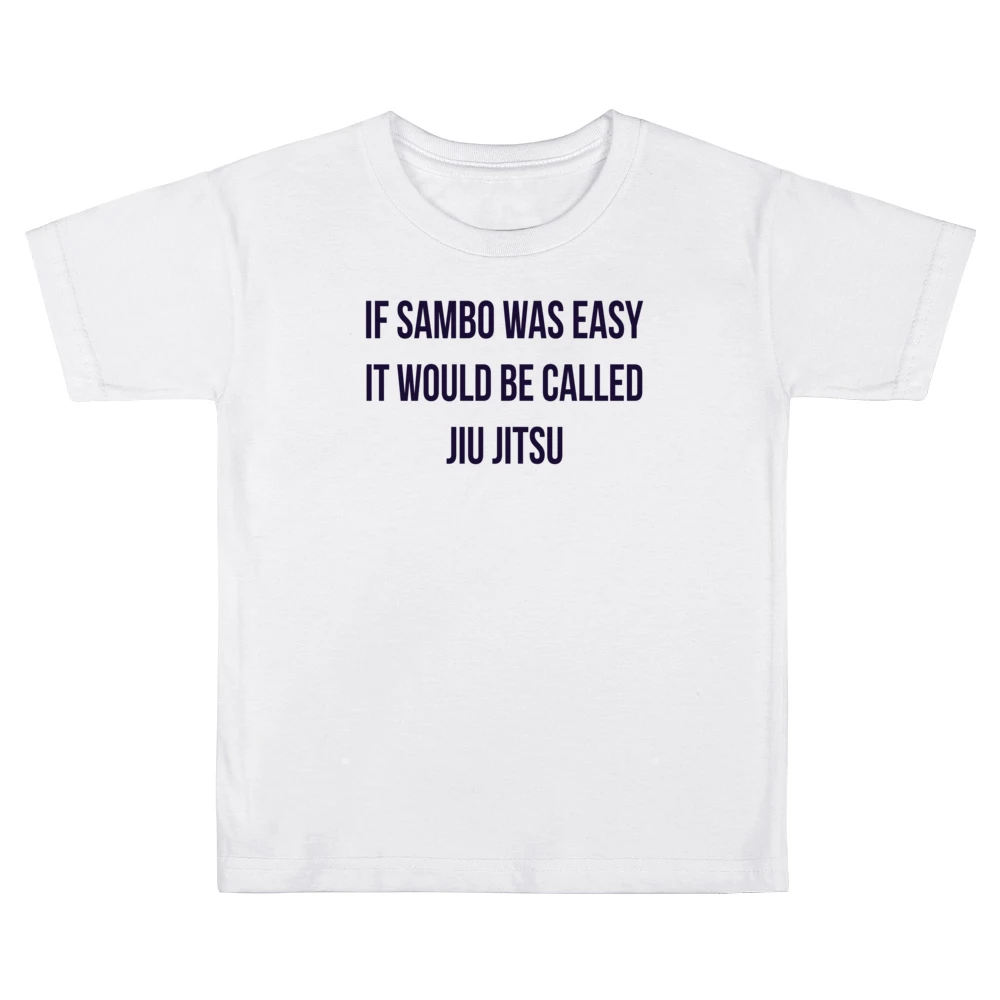 If Sambo Was Easy Would Be Called Jiu Jitsu Khabib Nurmagomedov Ufc Wh Kids Boys Girls T-Shirt