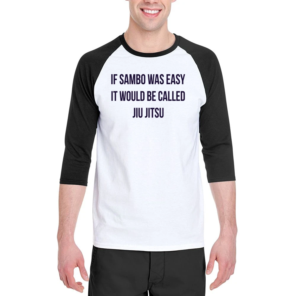 If Sambo Was Easy Would Be Called Jiu Jitsu Khabib Nurmagomedov Ufc Wh Men 3/4 Sleeve T-Shirt