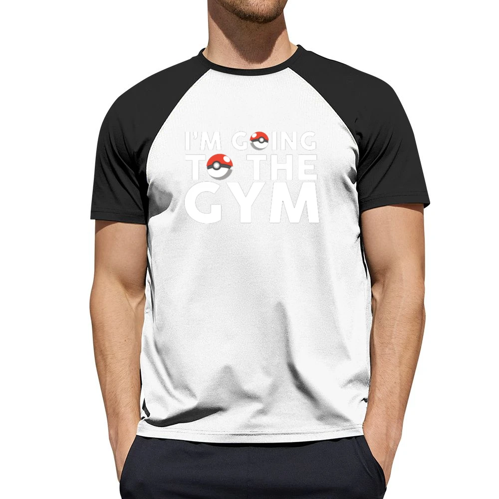 Im Going To The Gym Fun Pokemon Go Apparel Tee Shirt Men Short Sleeve T-Shirt