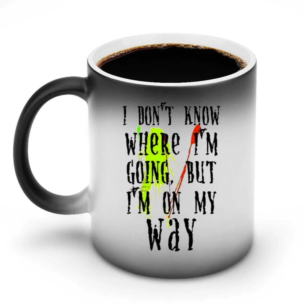 Ink stains - I dont know where i'm going but i'm on my way Discoloration Mug