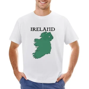 Ireland Country Map With Northern Ireland Asian Size Men T-Shirt