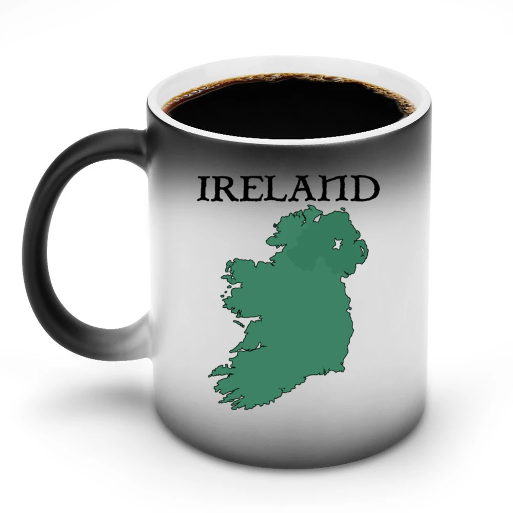Ireland Country Map With Northern Ireland Discoloration Mug