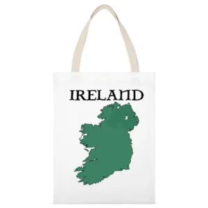 Ireland Country Map With Northern Ireland White Canvas Tote Shopping Bag