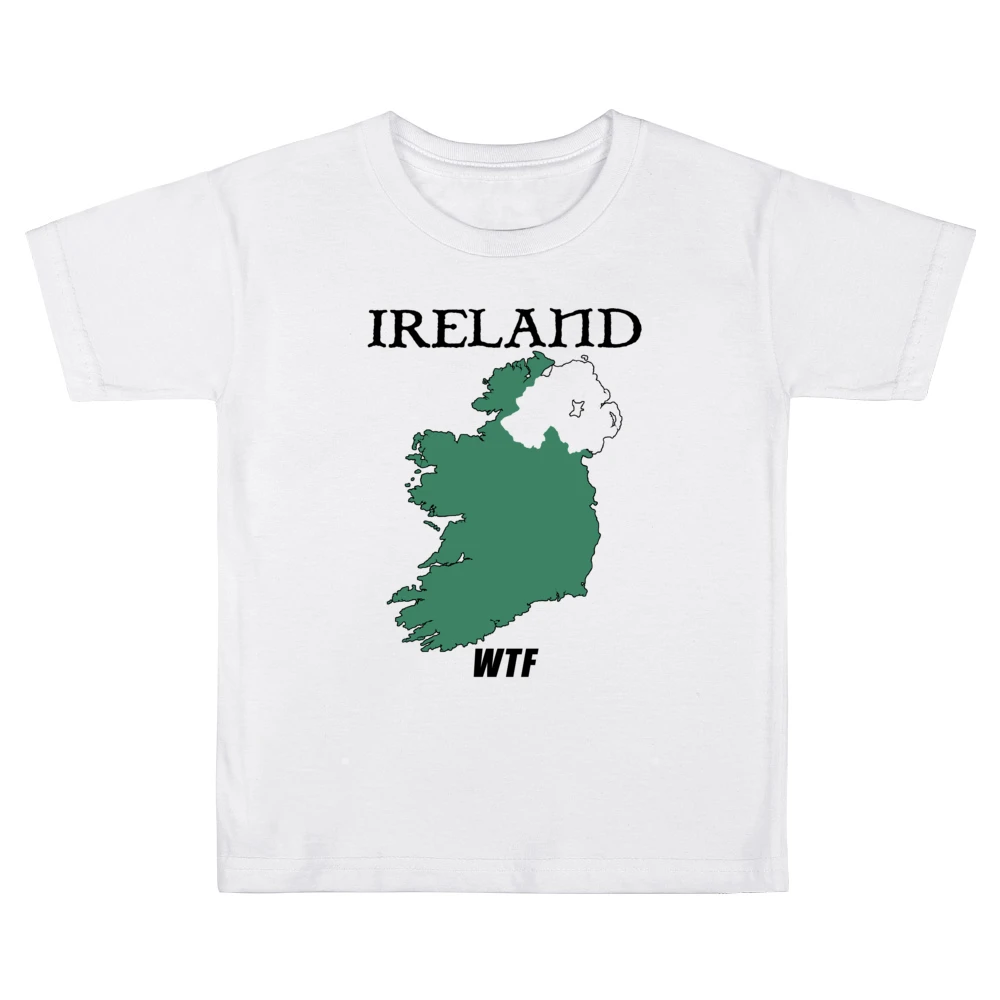 Ireland WTF Funny Parody Northern Ireland Boxing Kids Boys Girls T-Shirt