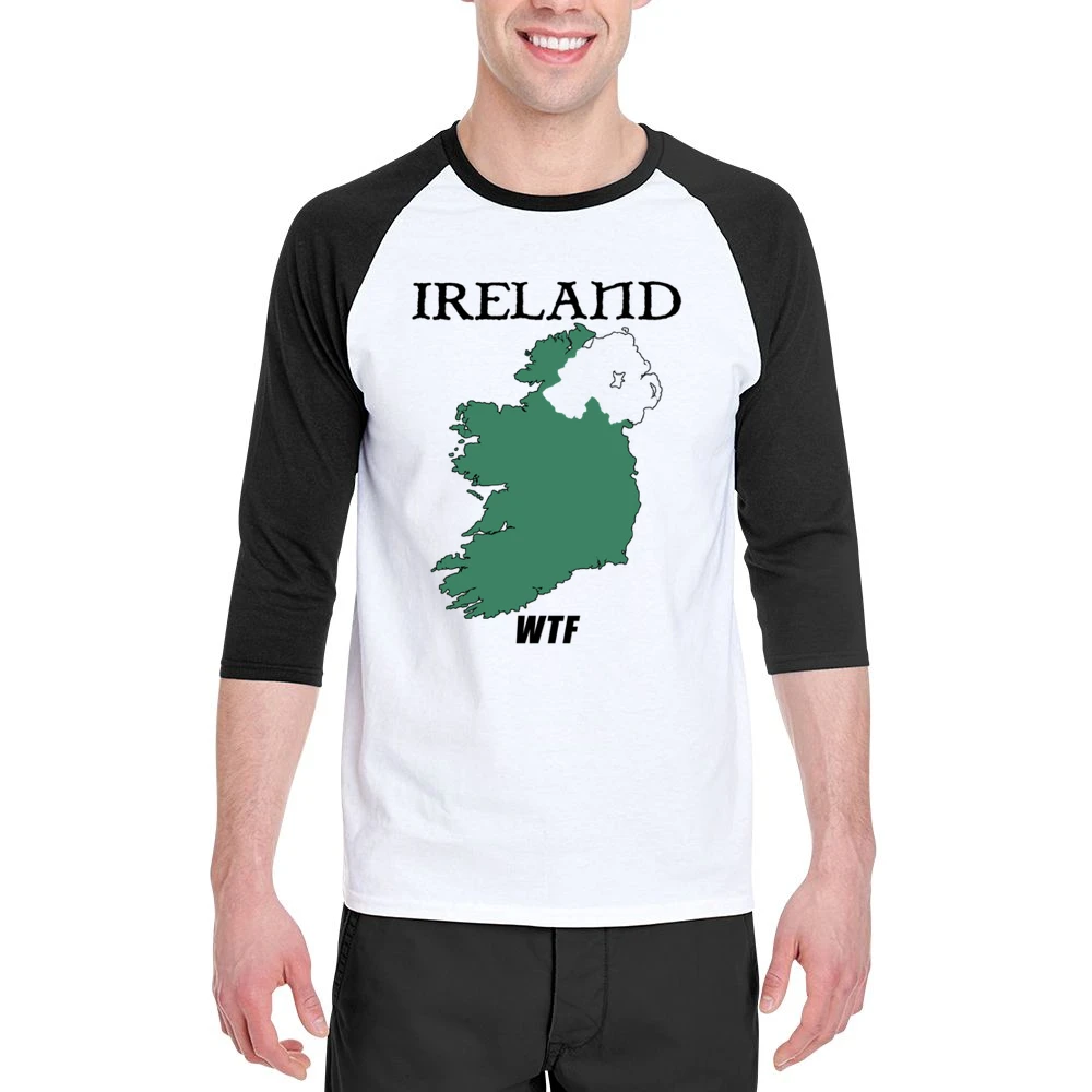 Ireland WTF Funny Parody Northern Ireland Boxing Men 3/4 Sleeve T-Shirt