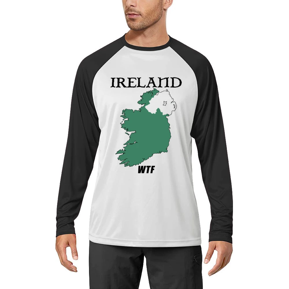 Ireland WTF Funny Parody Northern Ireland Boxing Men Long Sleeve T-Shirt