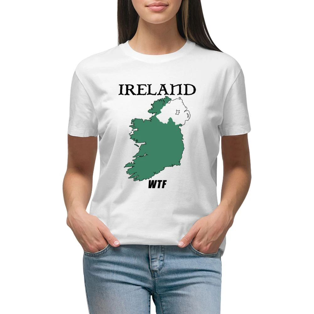Ireland WTF Funny Parody Northern Ireland Boxing Premium Women Ladies T-shirt