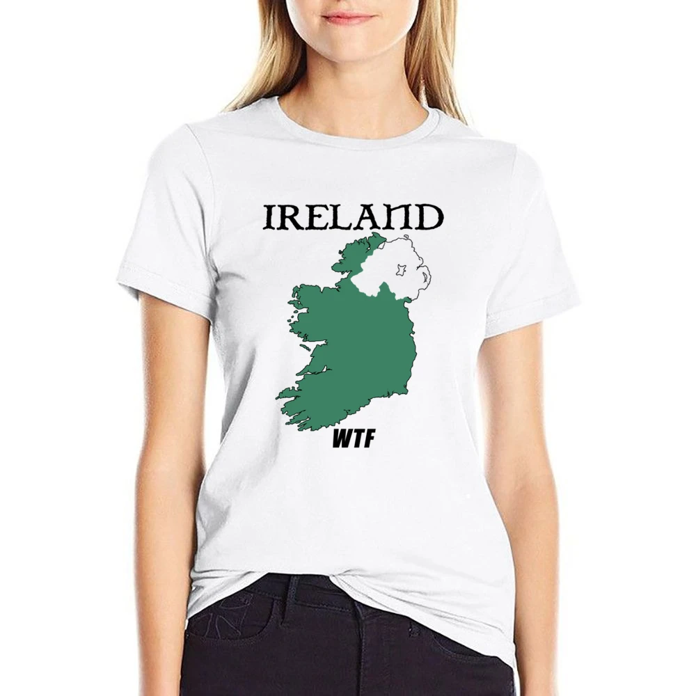 Ireland WTF Funny Parody Northern Ireland Boxing US Size Women Ladies T-shirt