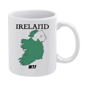 Ireland WTF Funny Parody Northern Ireland Boxing White Mug