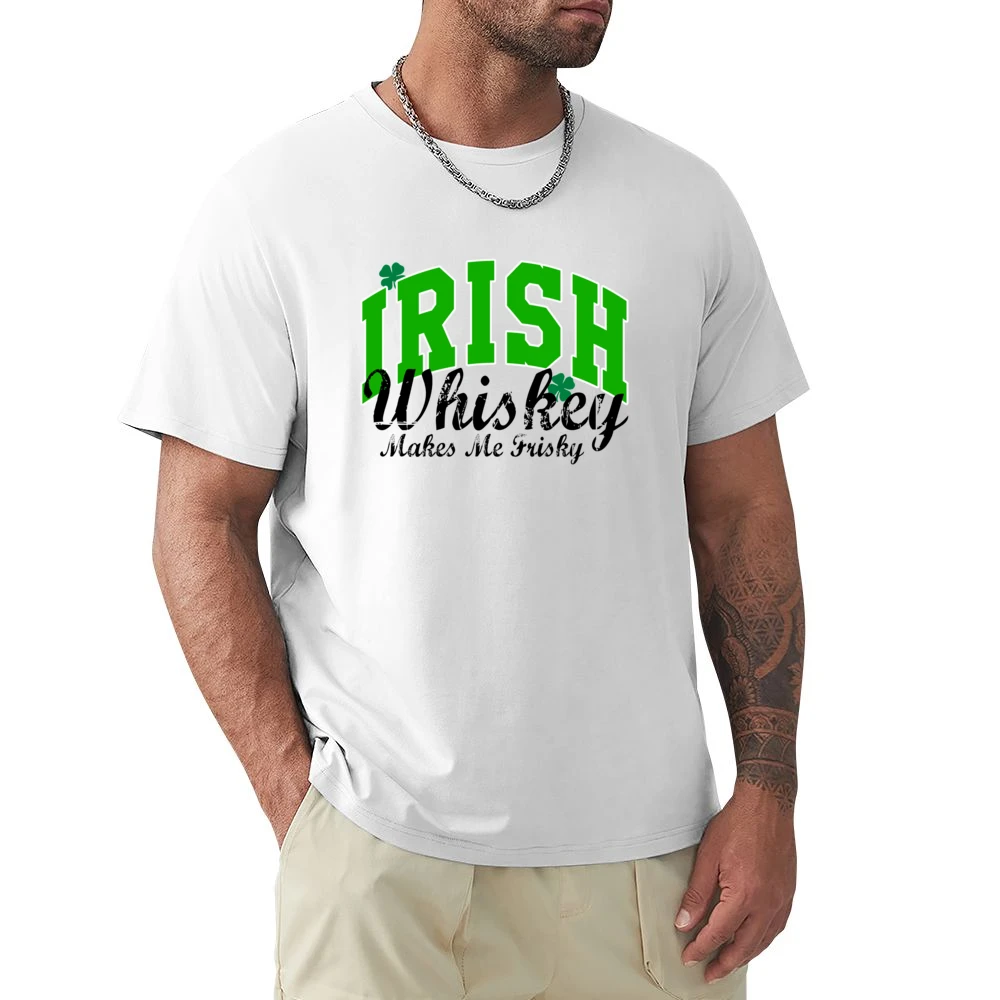 Irish Whiskey Makes Me Frisky Funny Tee Shirt Premium Men T-shirt