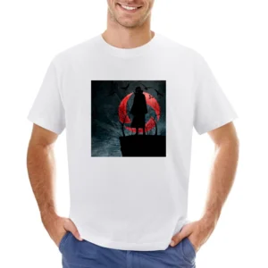 Itachi Uchiha sharingan eye black crow shadow Naruto anime manga T Shi Asian Size Men T-Shirt