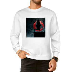 Itachi Uchiha sharingan eye black crow shadow Naruto anime manga T Shi European Size Pullover Sweater