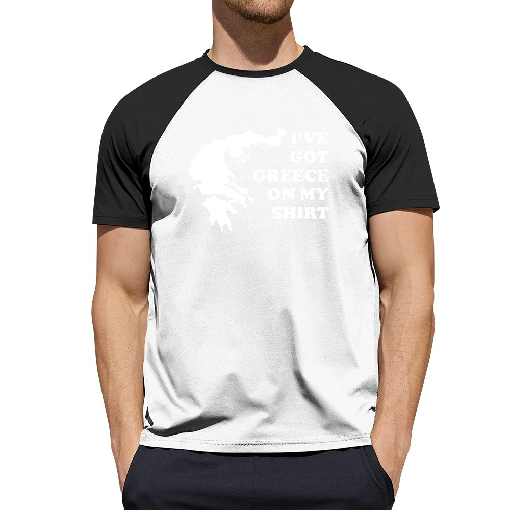 I've Got Greece On My Shirt Funny Men Short Sleeve T-Shirt