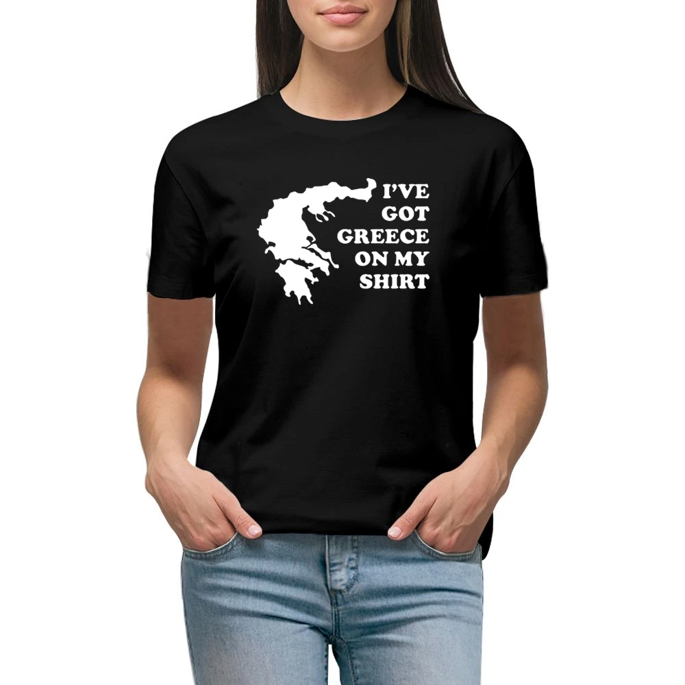 I've Got Greece On My Shirt Funny Premium Women Ladies T-shirt