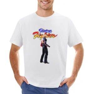 Jacky Bryant Virtua Fighter Arcade Fighting Retro Video Game Character Asian Size Men T-Shirt