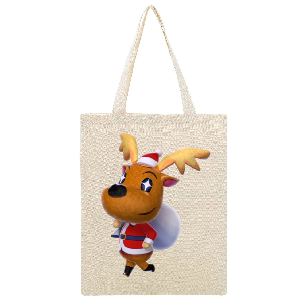 Jingle From Animal Crossing Nintendo Character Video Game Beige Canvas Tote Shopping Bag