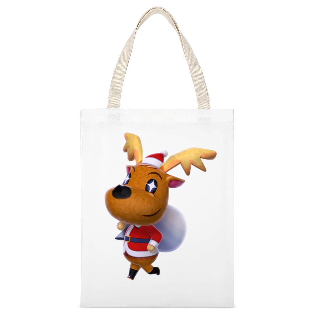 Jingle From Animal Crossing Nintendo Character Video Game White Canvas Tote Shopping Bag