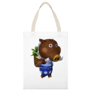 Joan From Animal Crossing Nintendo Character Video Game White Canvas Tote Shopping Bag