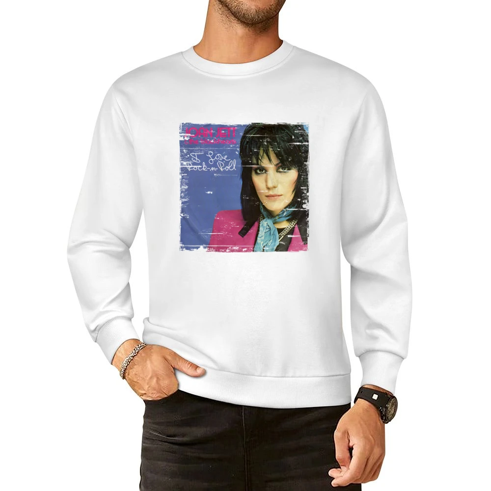 Joan Jett I Love Rock And Roll Album Cover Distressed Image European Size Pullover Sweater