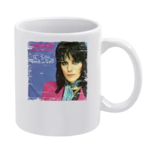 Joan Jett I Love Rock And Roll Album Cover Distressed Image White Mug