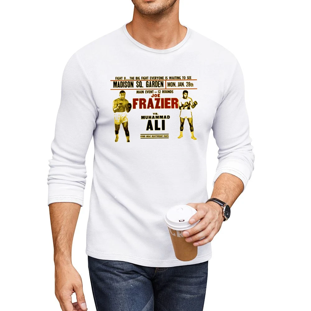 Joe Frazier Vs Muhammad Ali II 1974 Men CrewNeck Long Sleeve T-Shirt