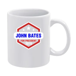 John Bates For President 2016 Downton Abbey TV Show White Mug