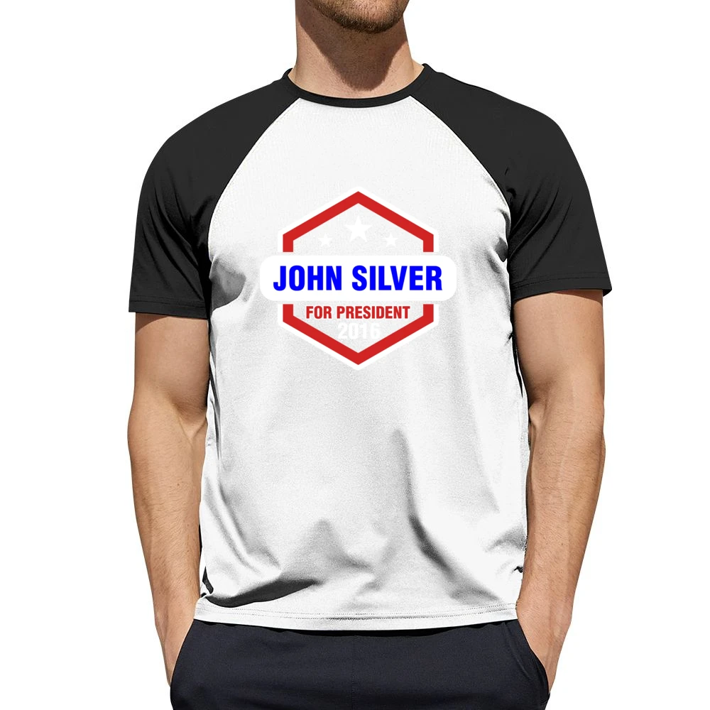 John Silver For President 2016 Black Sails TV Show Men Short Sleeve T-Shirt