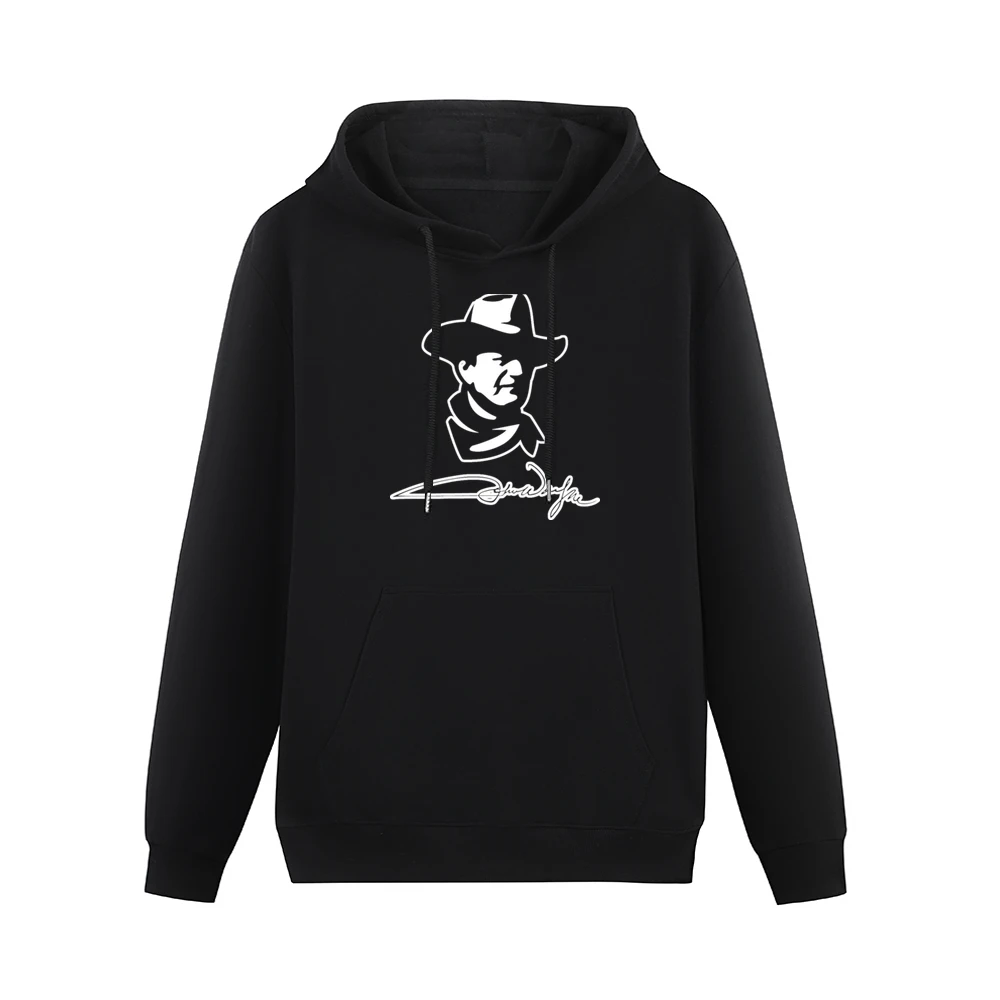 John Wayne Western Men Hoodie With Pocket