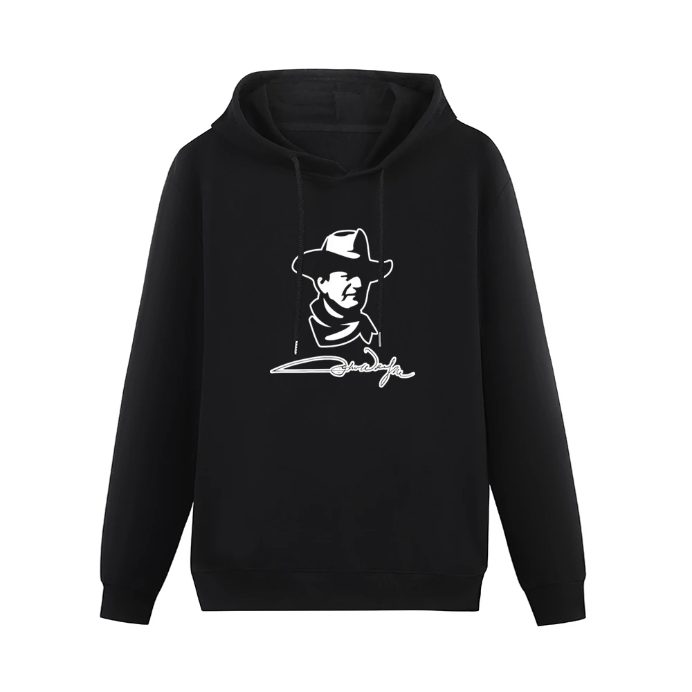 John Wayne Western Men Hoodie Without Pocket