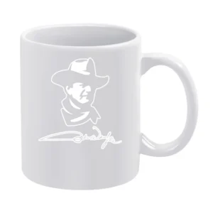 John Wayne Western White Mug