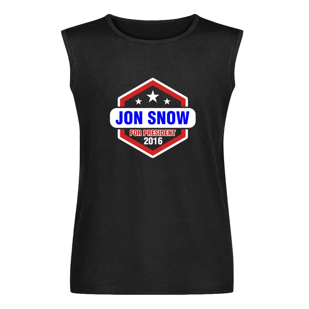 Jon Snow For President 2016 Game of Thrones TV Show Men Sleeveless T-Shirt
