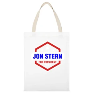 Jon Stern For President 2016 Rectify TV Show White Canvas Tote Shopping Bag