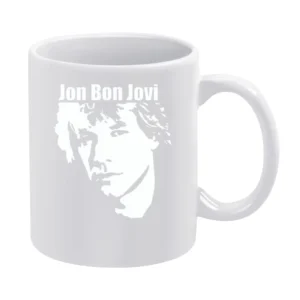Jon bon Jovi american musician rock star band White Mug