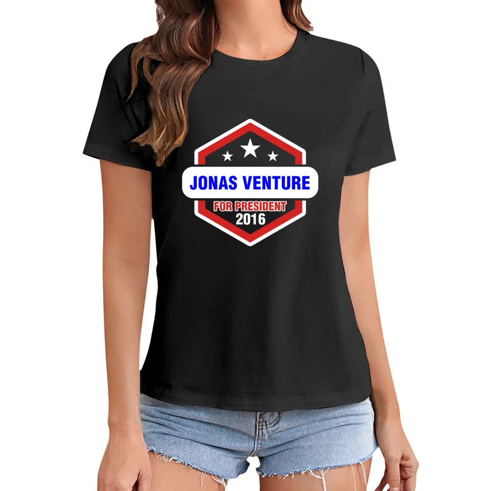 Jonas Venture For President 2016 The Venture Bros TV Show Asian Size Women Ladies T-shirt