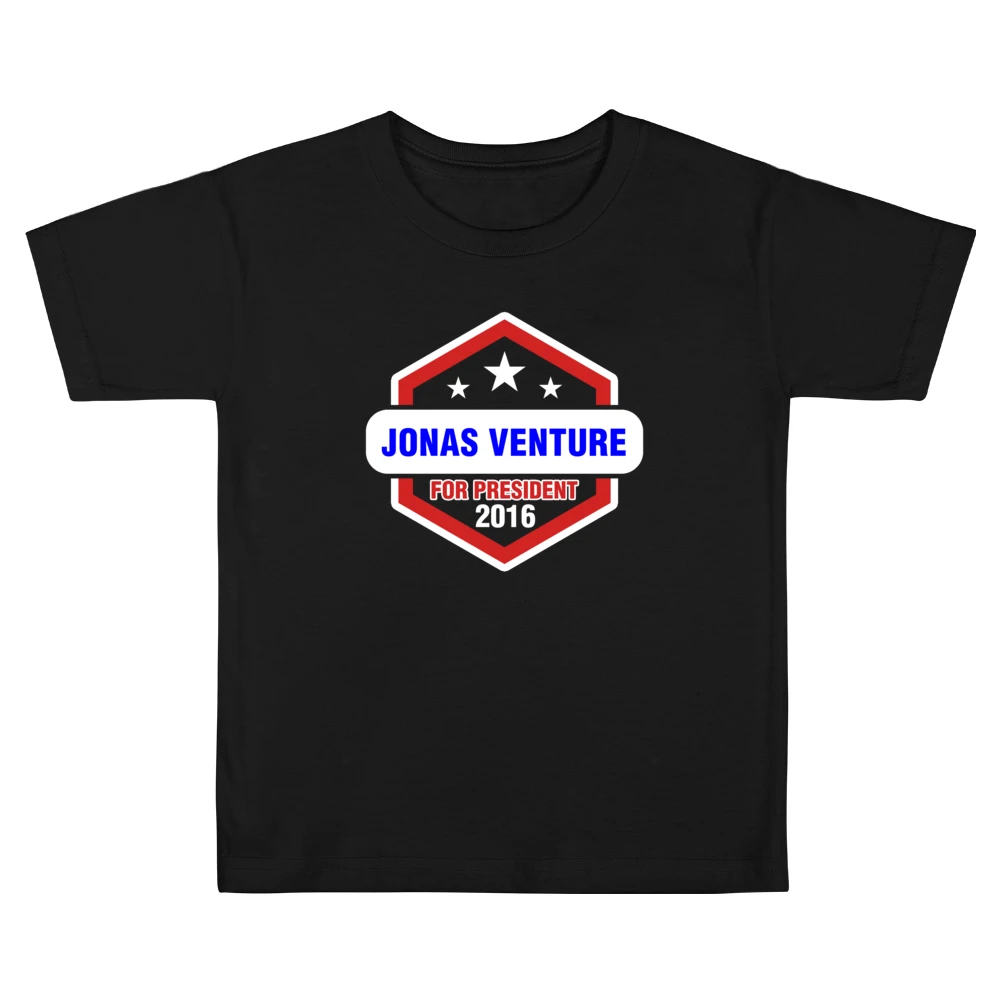 Jonas Venture For President 2016 The Venture Bros TV Show Kids Boys Girls T-Shirt
